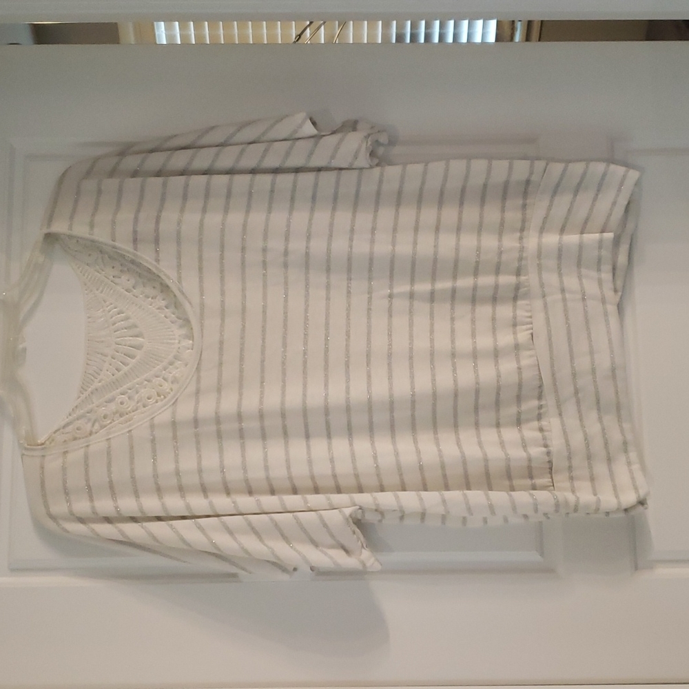 White top with silver strip from Vanity XL